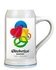 Wiesnkrug 2023 ohne Deckel - Offizieller Bierkrug der Stadt